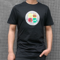 "Mirrow Ball" short, black