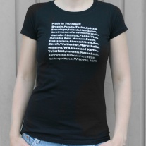 Stuttgart T-Shirts "Made in Stuttgart" black, shortsleeved/Women