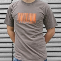 Stuttgart Shirt "Strichcode" brown